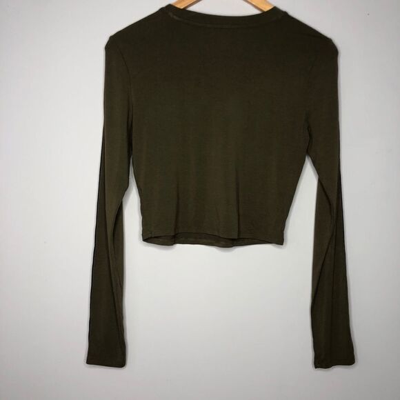 Forever 21 Army Green Crop Top - Picture 4 of 7